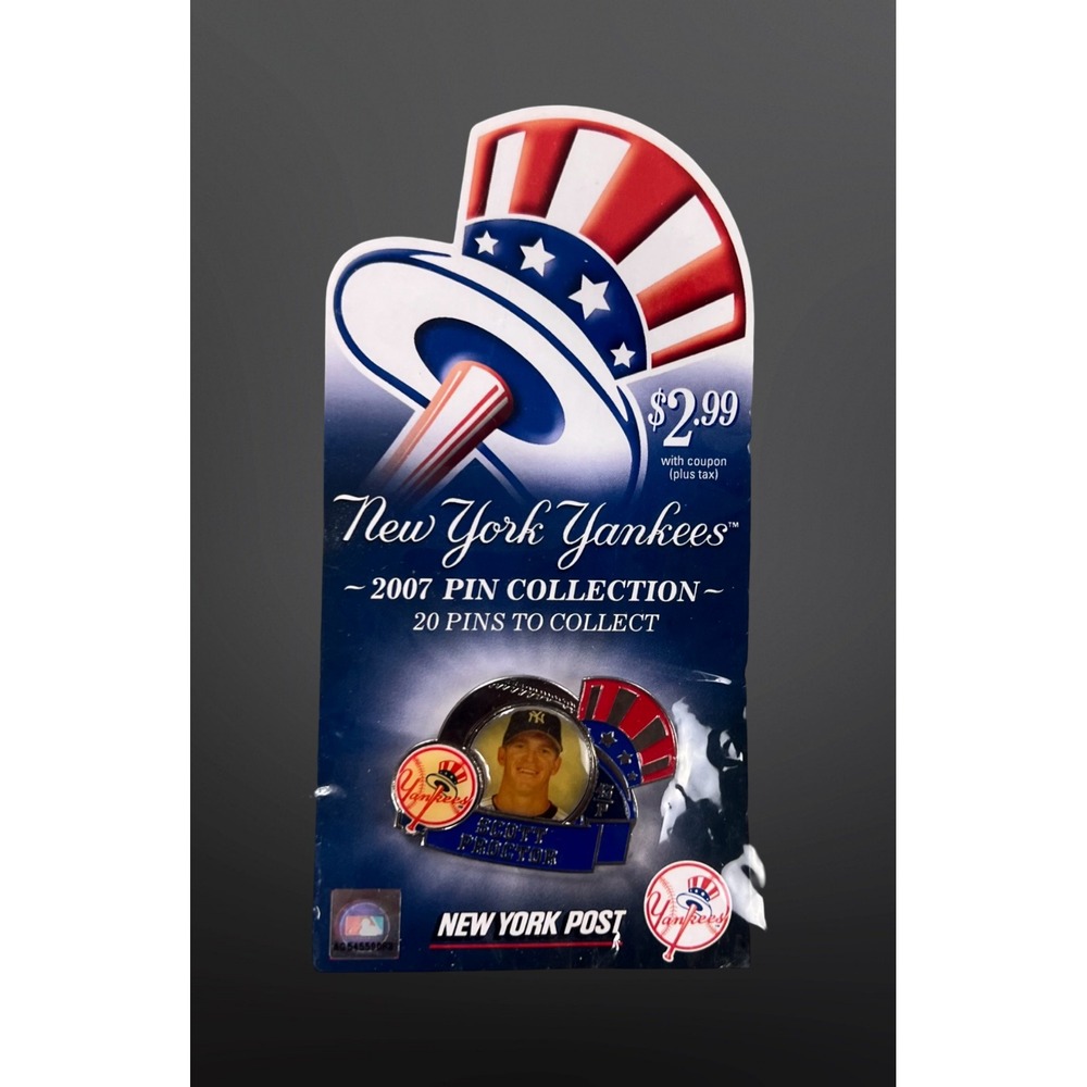 NY Yankees 2007 Scott Proctor Pin NY Post Collection MLB Baseball NIP Sealed